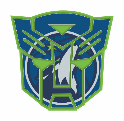 Autobots Minnesota Timberwolves logo vinyl decal